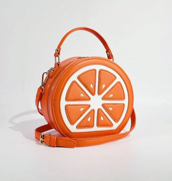 Orange Design Crossbody Bag For Women